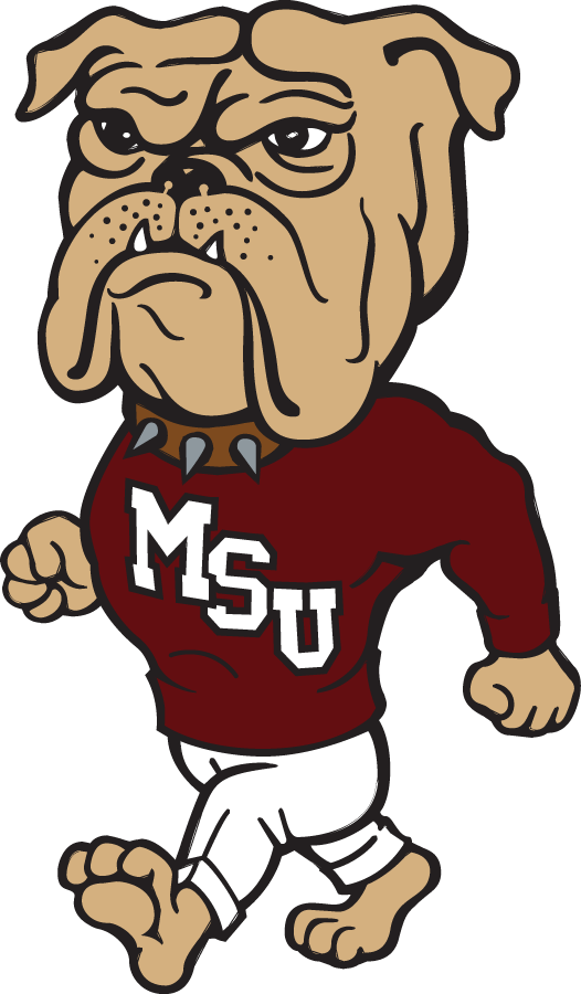 Mississippi State Bulldogs 1986-2008 Mascot Logo t shirts DIY iron ons v2